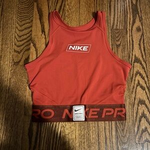 Nike Pro Women’s Red Orange Athletic Crop